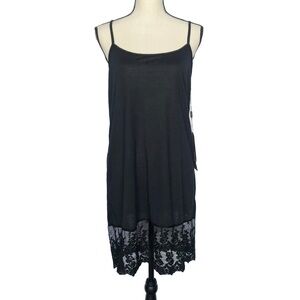 Urban Mango Black Cami Dress with Lace​​